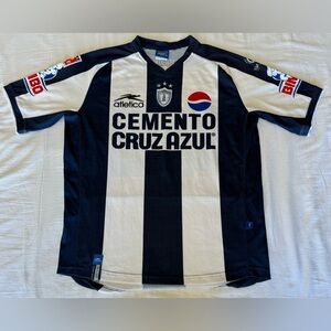 Atletica Pre-Owned Pachuca Club De Futbol Home Soccer Jersey  Kids Sz: Large.